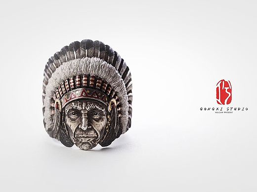 【印第安酋长】（个人主页-ZNDMxMTg2MjQ=） - 首饰设计 - 站酷设计师古祿工作室原创素材 - 站酷ZCOOL