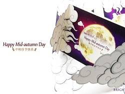 Happy Mid-autumn Day-Cards~!<拨云见月-农历八月十五>