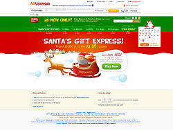 Aliexpress-Santa’s Gift Express! 圣诞游戏