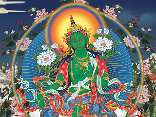 21度母主尊绿佛母