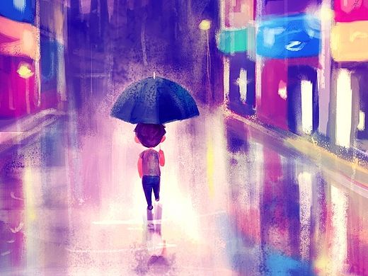 一个人走走