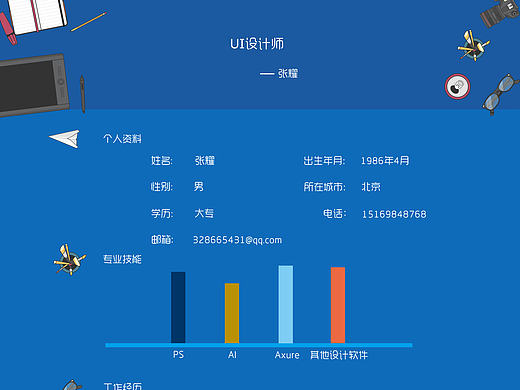 简历（个人主页-ZMTY3MTEzNzY=） - 品牌 - 站酷设计师Shine666原创素材 - 站酷ZCOOL