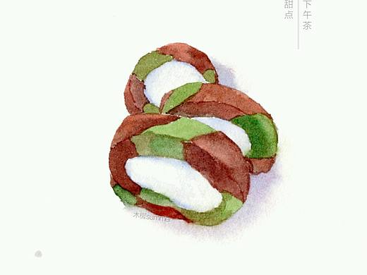 水彩美食下午茶