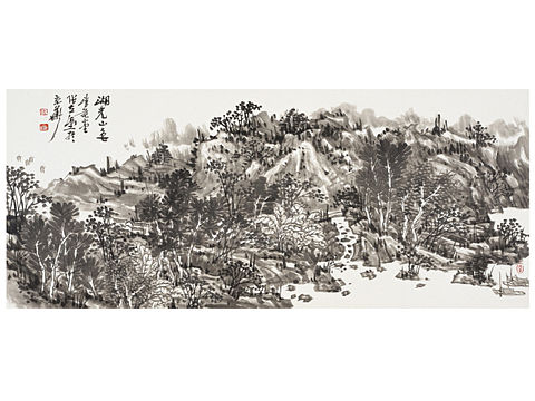 中国美术家协会会员张立涛水墨山水画