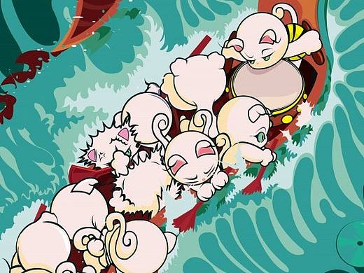 端午节——《猫的龙舟赛》