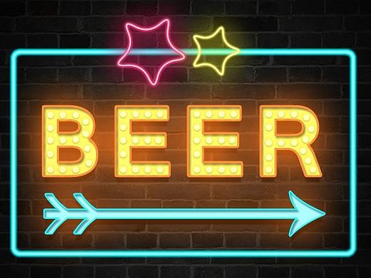 艺术字体设计——霓虹灯样式