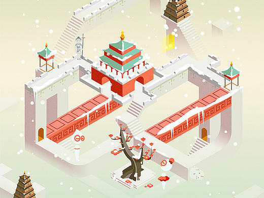纪念碑谷丨大雪，西安古城