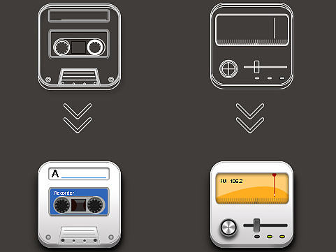 金属材质icon