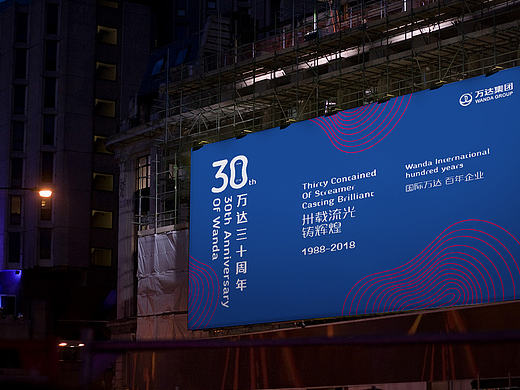 万达30周年LOGO设计