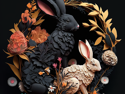 剪纸风格的生肖~第二窝！