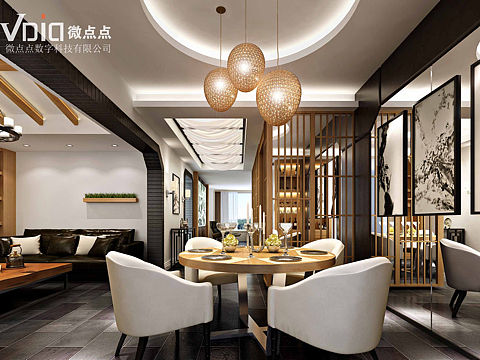 简约餐厅效果表现～