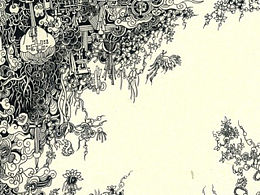 黑白装饰画