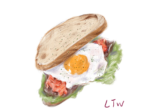 画美食～法棍三明治00