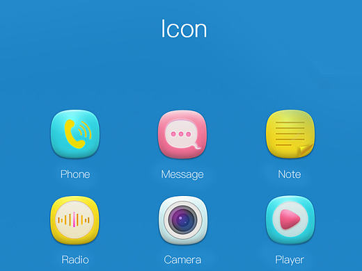 蓝色风格UI 图标（个人主页-ZMjAxMDkyNTY=） - 图标 - 站酷设计师靖小艺原创素材 - 站酷ZCOOL