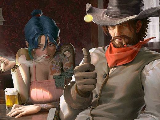 守望同人圖（個(gè)人主頁(yè)-ZNTQyODQ5OTI=） - 商業(yè)插畫 - 站酷設(shè)計(jì)師無鰥原創(chuàng)素材 - 站酷ZCOOL