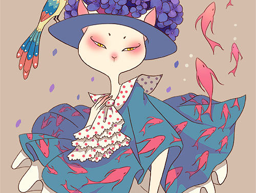 貓女孩（個(gè)人主頁-ZMjA3NzkwMTY=） - 商業(yè)插畫 - 站酷設(shè)計(jì)師尤砂乞原創(chuàng)素材 - 站酷ZCOOL