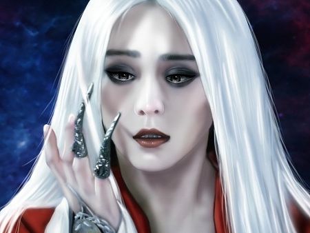 手绘范冰冰——白发魔女练霓裳