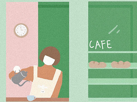 梦想咖啡厅②（个人主页-ZNDMwMDk1NzI=） - 创作习作 - 站酷设计师ClaireCao原创素材 - 站酷ZCOOL