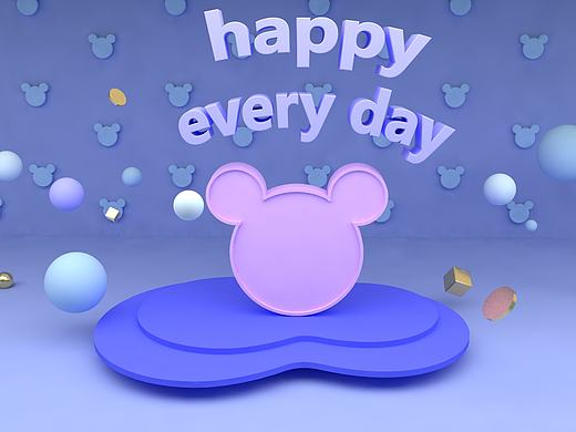 happy every day（個人主頁-ZMzg5MTE1OTI=） - 其他三維 - 站酷設(shè)計師彼得灬原創(chuàng)素材 - 站酷ZCOOL