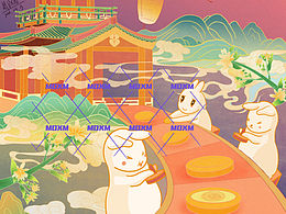 国潮插画｜传统节日-中秋节