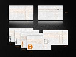 A set of business card design