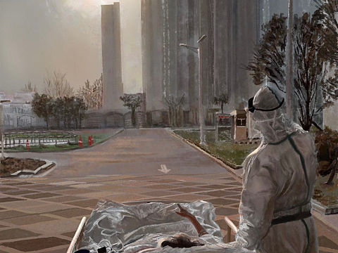 护你周全——献给抗疫勇士们（个人主页-ZNDg2MzkwNjA=） - 创作习作 - 站酷设计师爱听雨的猫原创素材 - 站酷ZCOOL