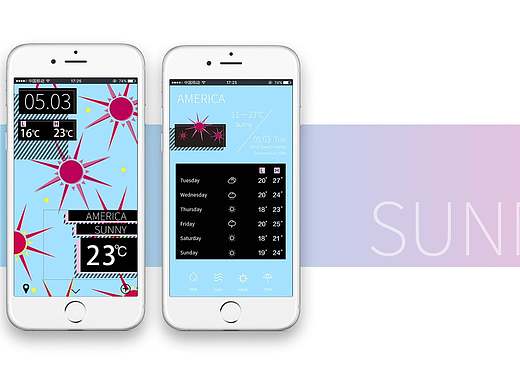 天气APP UI设计（个人主页-ZMTY4NzEwNjA=） - APP界面 - 站酷设计师ccccai原创素材 - 站酷ZCOOL