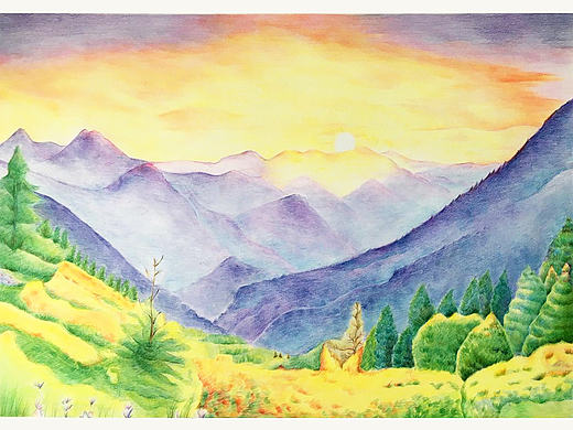 霞光之美——魅力清晨（个人主页-ZMjE5OTc1MzI=） - 创作习作 - 站酷设计师夏天里的冰魔原创素材 - 站酷ZCOOL