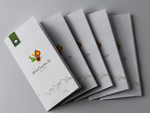 沃埜山茶油四折页设计