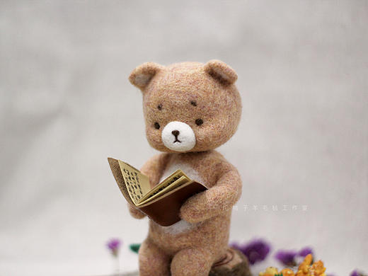 羊毛毡原创玩偶小熊熊的睡前故事