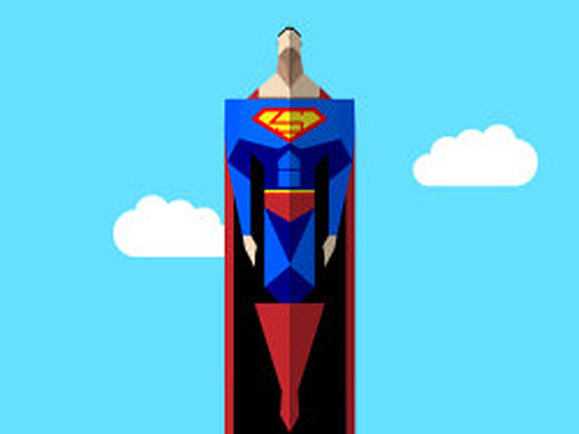 希望自己在2014年能像超人一样一飞冲天哈哈哈!