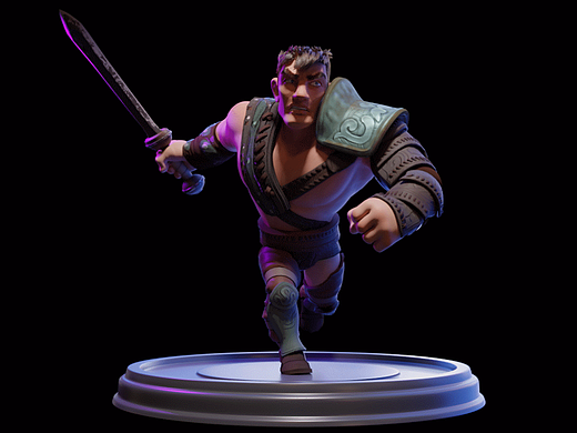 卡通斯巴达战士