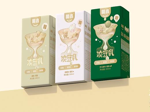 豆乳嘛，喝得开鑫最重要喽（个人主页-ZNjY1MDE5OTY=） - 包装 - 站酷设计师KUMl原创素材 - 站酷ZCOOL