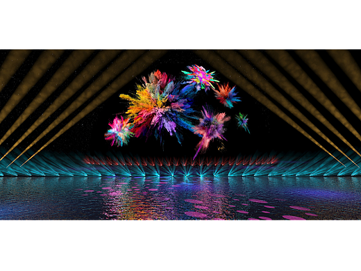 珠海星韵湾水幕投影激光秀