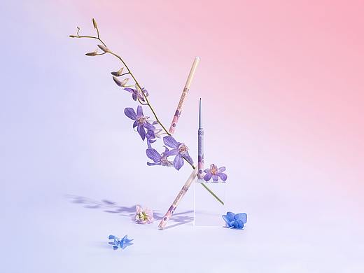 桃又野彩妆产品眼线胶笔/双眼皮贴拍摄