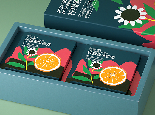 插画 包装设计 饮品包装设计 食品包装 柠檬茶包装