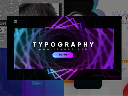 AE模板|简洁独特设计高级排版霓虹灯动效文字标题宣传