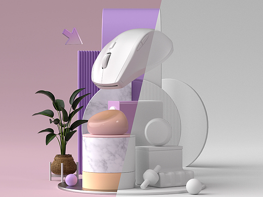 C4D场景临摹渲染