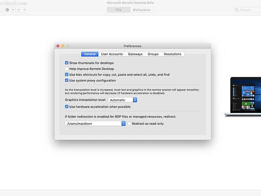 Microsoft Remote Desktop for Mac(微软远程连接工具)v10.8.0(2029)中英