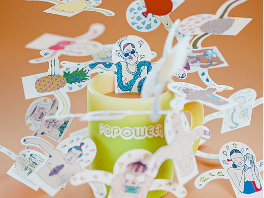 《POPOWEEK》挂耳茶包设计