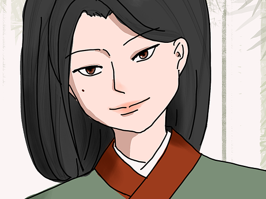 脸颊痣厌世风美人