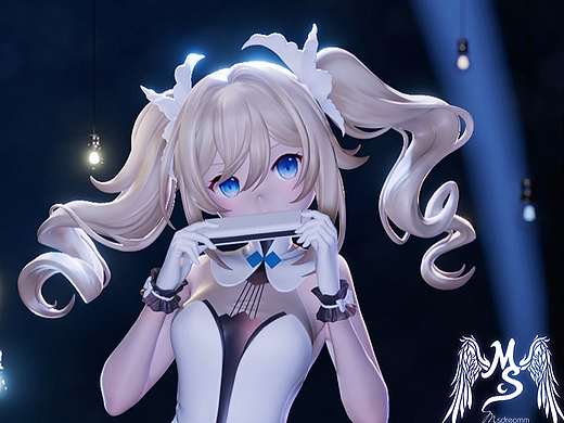 MsDreamm 原神 芭芭拉（交响音乐会）3D模型