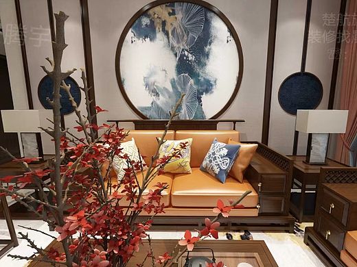 纳帕沁园 新中式风格121平 装修案例分享