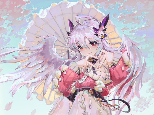 今天日绘插播一张生日贺图~