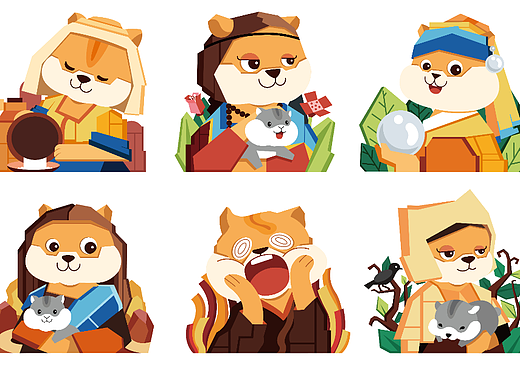 《世界名画之仓鼠躲避屋》（个人主页-ZNjcyNjk3NTI=） - 艺术插画 - 站酷设计师K莫菲子原创素材 - 站酷ZCOOL