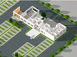 山村里的游客服务中心