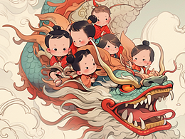 龍年海報(bào)設(shè)計(jì)-《瑞龍游》