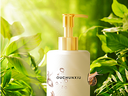 洗发水创意海报、高端配色