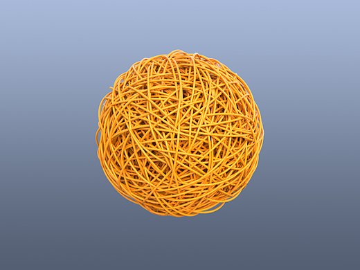 如何用3ds Max的圆环工具做出实心的笼状纳米球