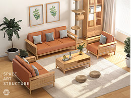 實木家具設計｜電商｜效果圖｜建模｜韞徽設計